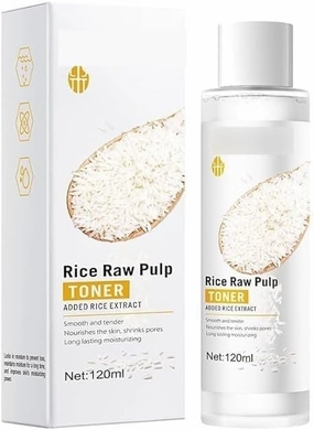 Rice Toner -Rice Skin Care for Women-Skincare for Teenage Girls,Rice Raw Pulp Skincare, Pamper Gifts for Women,Firming Hydrating Skin (Toner 120ml)