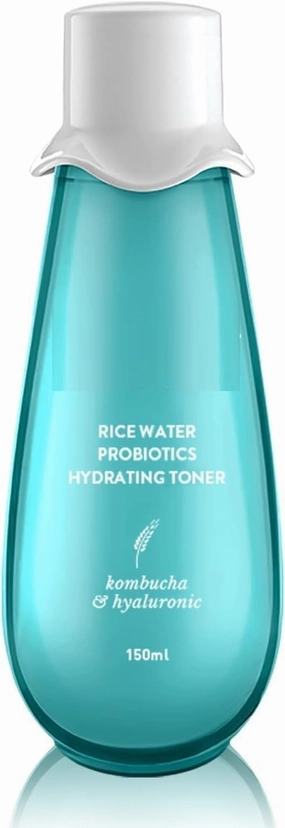 Rice Water Hydrating Toner with Hyaluronic | Rice Water Toner for Dry Skin, Sensitive Skin & Oily Skin | Alcohol-Free | Quick Absorbing & Non Sticky, for Hydrated Skin | Exfoliates Pores | 150ml