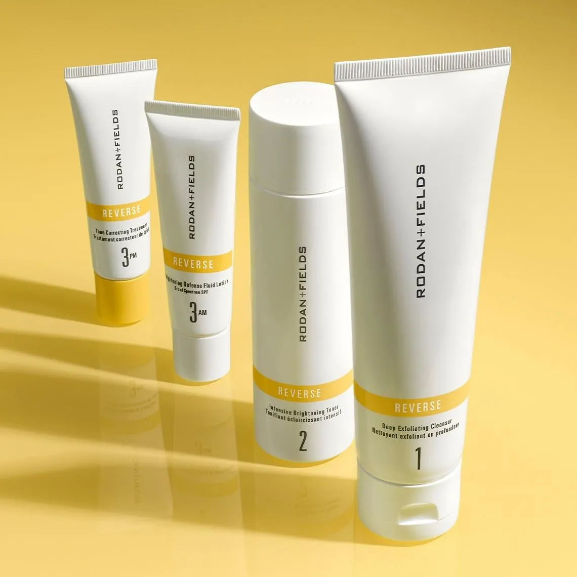 Rodan   Fields Reverse Regimen: Cleanser, Toner, Lotion SPF 50, & Treatment | Daily Moisturizer | Contains Vitamin C & Retinol | Skincare Sets & Kits | Face Wash for Women | Self Care
