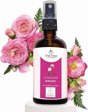 Rose Mist Face Toner, Pure Distilled Rose Water for Hydration, Brightening Even Skin Tone - 100 ml Pack of 1 Standard