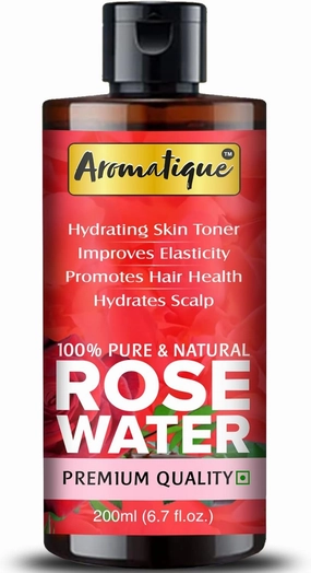 Rose Water Skin Toner For Face (Gulab Jal). 100% Pure, Natural, Chemical Free And Steamed Distilled (200ml)