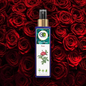 Rose Water Spray for Face - Face Toner/Skin Toner/Makeup Cleaner - for All Skin Types Women & Men (Free from Artificial Fragrance & Alcohol) - 200 ml