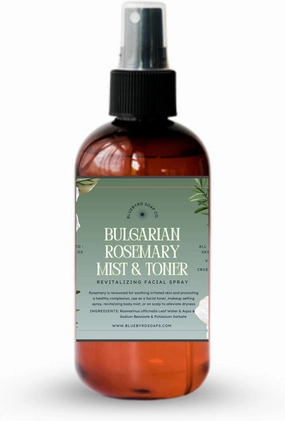 Rosemary Water Spray for Hair Growth – 100% Pure & Natural Rosemary Hydrosol – Scalp & Hair Strengthening Mist – Alcohol-Free, Vegan, and Chemical-Free – Hydrating Face & Body Toner – 8 oz (Rosemary)