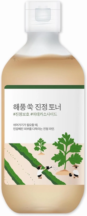ROUND LAB Mugwort Calming Toner 300ml / Madecassoside, Soothing, Water Type Toner