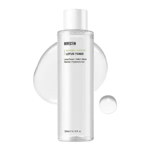 ROVECTIN Calming Lotus Water Toner - pH4.7 Extra Soothing and Hydrating for Trouble Care | 40% Lotus Flower Extract for Purifying | Hyaluronic Acid, Alcohol-Free, Vegan, K-beauty(6.76 fl oz)