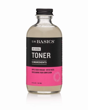 S.W. Basics Toner, Witch Hazel Face Toner for Sensitive Skin and Acne-Prone Skin, Organic and Cruelty Free, 4.0 fl oz