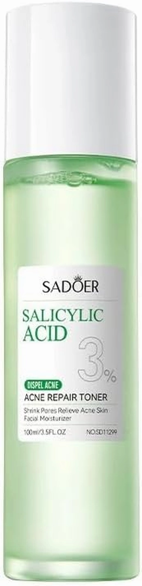 Salicylic Acid 3% Acne Repair Toner, 3.38 fl oz, Pore Defense Face Moisturizer (Pack of 1)