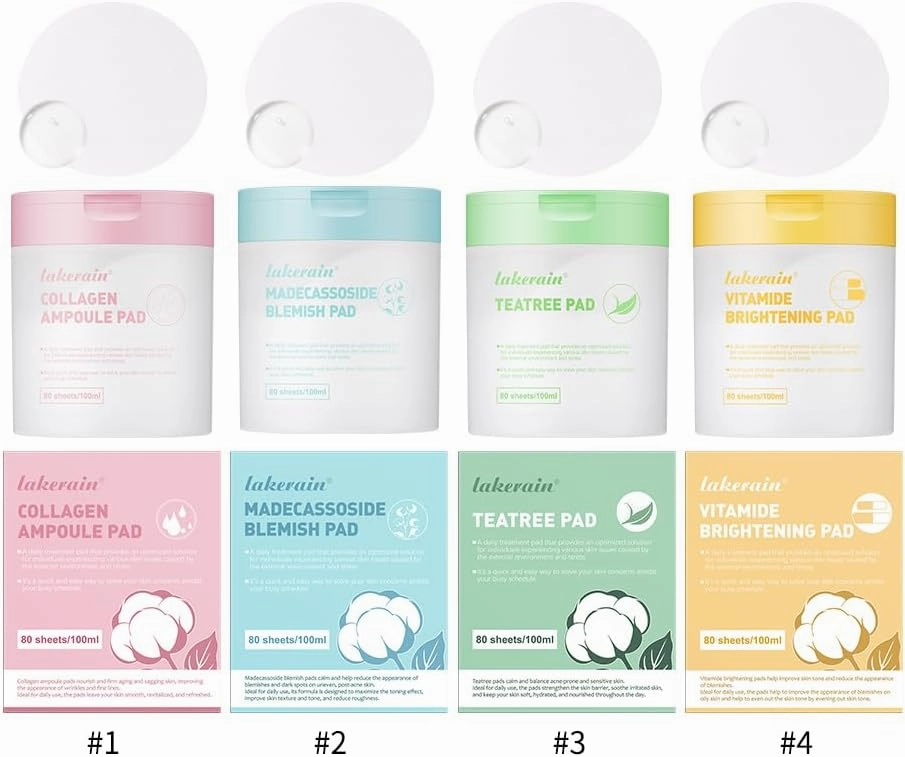 Salicylic Acid Toner | Deep Hydrating Makeup | Soothe Redness After Sun Exposure | Acne with Compress | Refreshing Toner Application Cotton Pads (Blue)