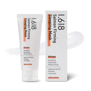 Salmon Firming Sleeping Mask with Ceramides & Hyaluronic Acid – Hydrating, Soothing, Anti-Wrinkle Overnight Face Mask for Dry & Sensitive Skin | Fragrance-Free | K-Beauty | 3.53oz