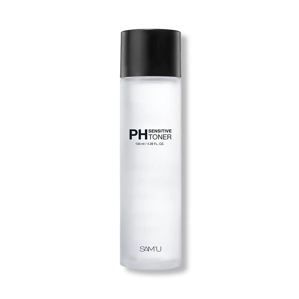 SAM'U pH Sensitive Toner – Hydrating Toner with Triple Hyaluronic Acid & Centella Asiatica – Korean Skin Care, Soothing & Refreshing For Sensitive Skin – 4.39 Fl. Oz