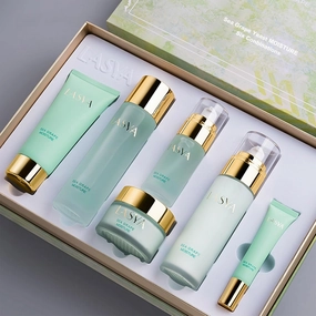 Sea Grape 6 Step Skin Care Set Daily Skin Care Routine With Skincare Set, 6-In-1 Skincare Gift Set With Facial Cleanser, Toner, Serum, Eye Cream, Lotion & Cream