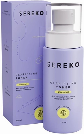 Sereko Niacinamide & Vitamin C Face Toner Spray Mist with Glycolic Acid for Glowing & Brightening Skin | Tighten Pore, Instantly Hydrate, Treat Oily Acne Prone Skin & Balance PH,100 ML-Unisex