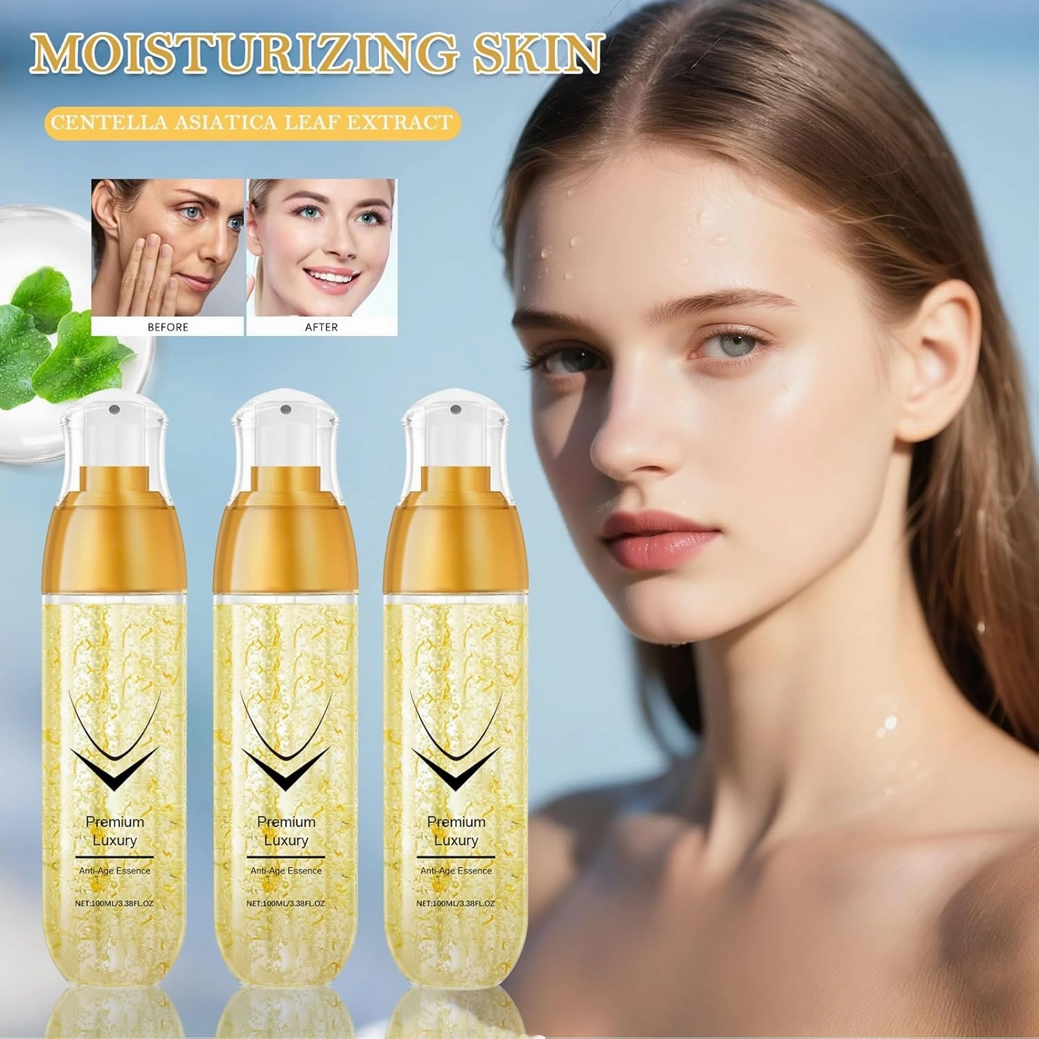 Serum Toner for Face Lift, Face Spray, Tighten and Reduce Wrinkle Facial Spray, Firming Essence, Skin Lift Anti-Wrinkle Essence Moisturizer (3)