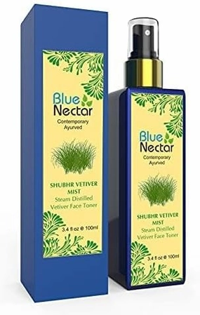 Shubhr Steam Distilled Vetiver Toner Water & Cooling Calming Face Tonic Mist |Alcohol Free | Chemical & Preservative Free (100 ml)