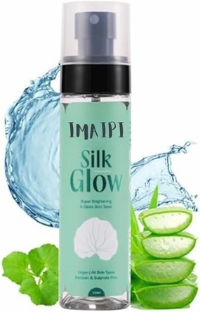 Silk Glow Rice Water Toner, 100ml, with Niacinamide 2%, Ceramides, Centella for Brightening and Hydration