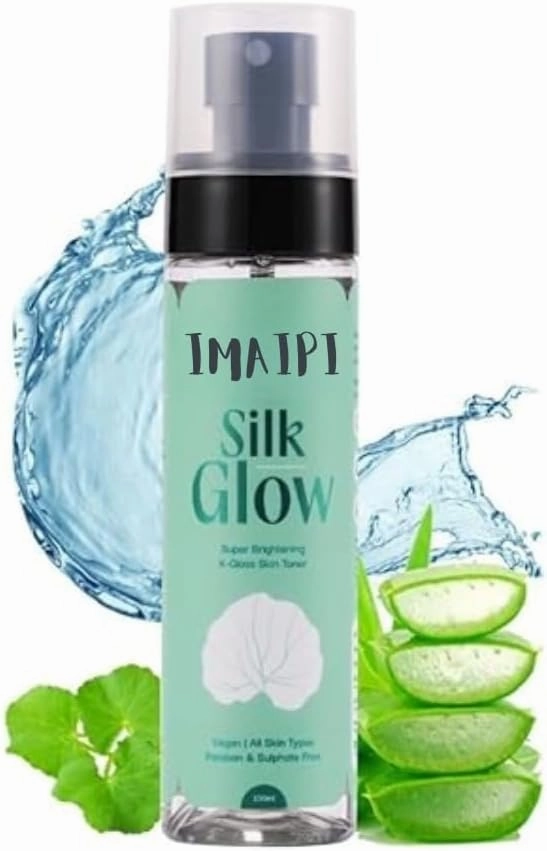 Silk Glow Rice Water Toner, 100ml, with Niacinamide 2%, Ceramides, Centella for Brightening and Hydration