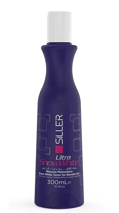 Siller Ultra Snow White Hair Toner, Purple Toning Mask for Blonde Hair, 300ml, Anti-Yellow Treatment
