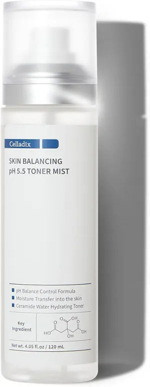 Skin Balancing pH 5.5 131 Toner Mist | Facial Hydration and Moisturization | Soothing for Acne | Korean Spray With Glacier Water | 4.05 fl.oz / 120 ml