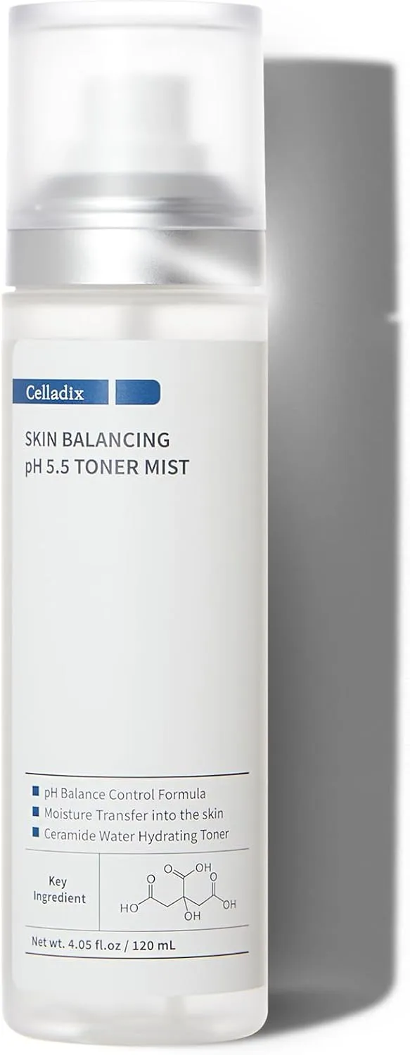 Skin Balancing pH 5.5 131 Toner Mist | Facial Hydration and Moisturization | Soothing for Acne | Korean Spray With Glacier Water | 4.05 fl.oz / 120 ml