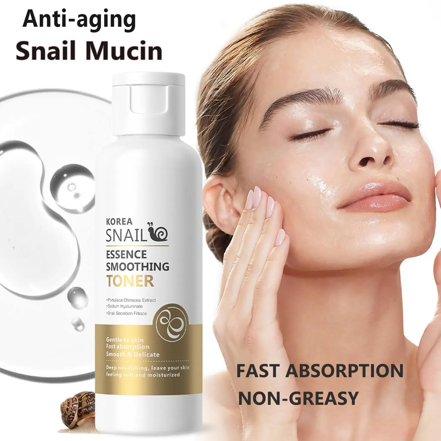 Skincare Gift Set for Women Moisturizing Skin Care Kits with Cleanser, Toner, Serum, Moisturiser & Eye Cream for Hydrating Skin, Snail Mucin Anti-Aging Skin care Kit Gift Sets