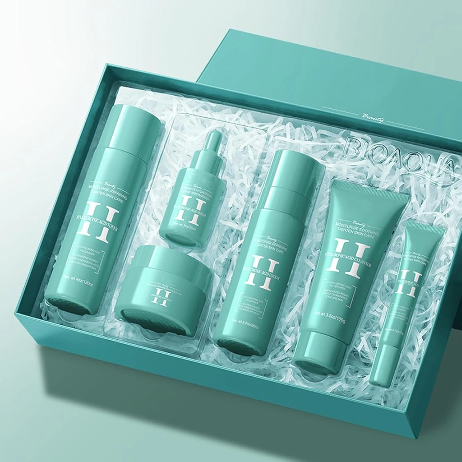 Skincare Set for Teenage Girls, 6-In-1 With Facial Cleanser, Face Serum, Cream, Eye Cream, Toner & Lotion - Basic Skincare Box, Gift for Women, Mother's Day