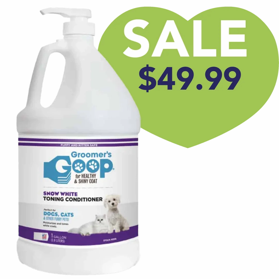 Snow White Toner Conditioner 1 Gallon by Groomer's Goop