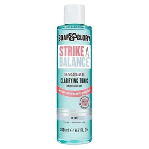 Soap & Glory Strike A Balance Niacinamide Clarifying Skin Toner - Facial Toner for Rebalanced & Refreshed Skin - 5% Niacinamide Toner with Cimicifuga Root - Exfoliating Face Toner (200ml)