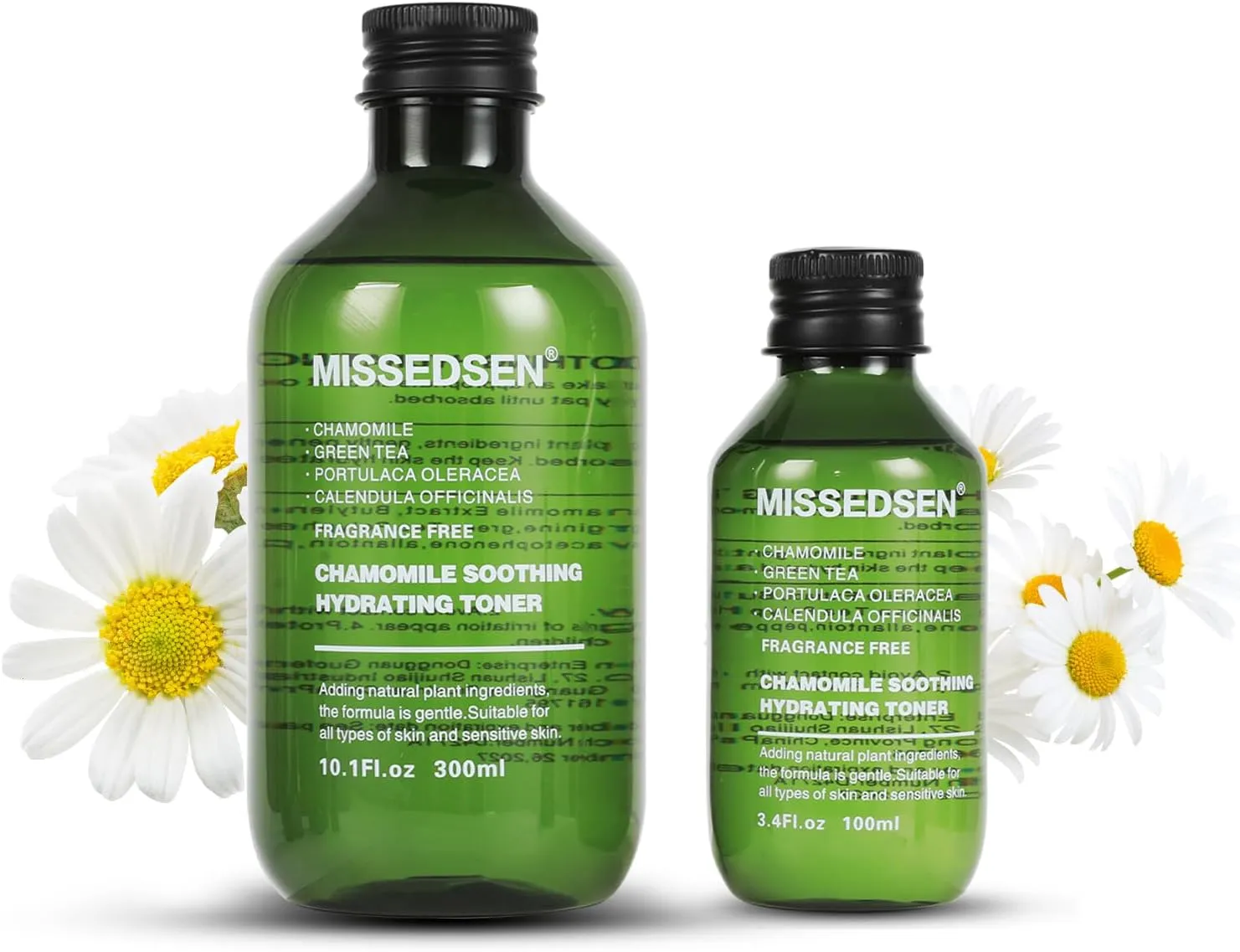 Soothing & Hydrating Toner for Sensitive and Dry Redness-Prone Skin Calming Skin, Refreshing, Hydrating, Purifying 10 Fl Oz & 3.4 OZ(400ml)