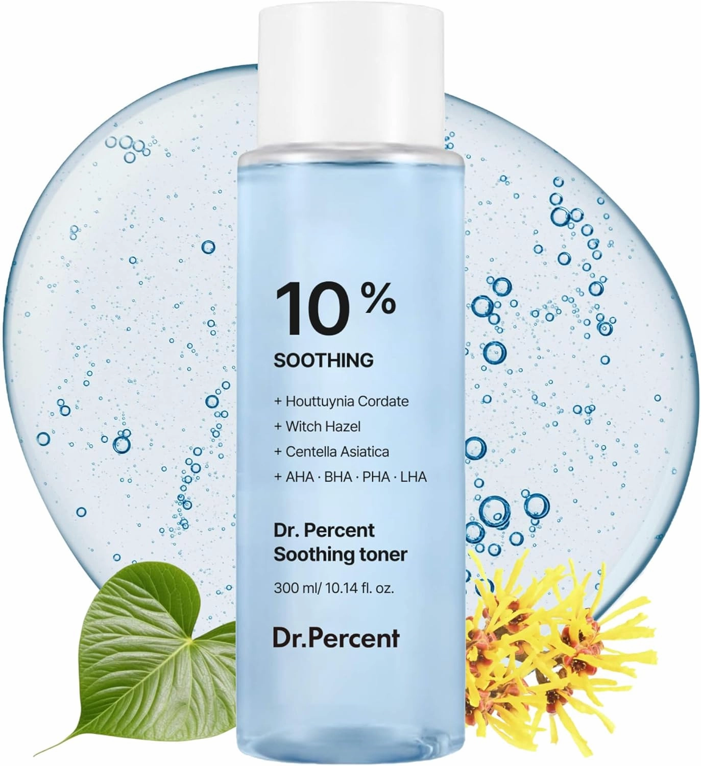 Soothing 10% Toner, Cooling, Skin Soothing, Strengthens Skin Barrier, insentive Care, Relief, Calming Skin, Heartleaf, Witch Hazel, CICA Extract, Korean Skin Care 10.14 fl oz