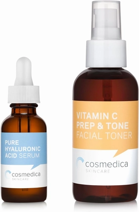 Special! Treatment Set - Hyaluronic Acid Serum and Vitamin C Prep & Tone Facial Toner