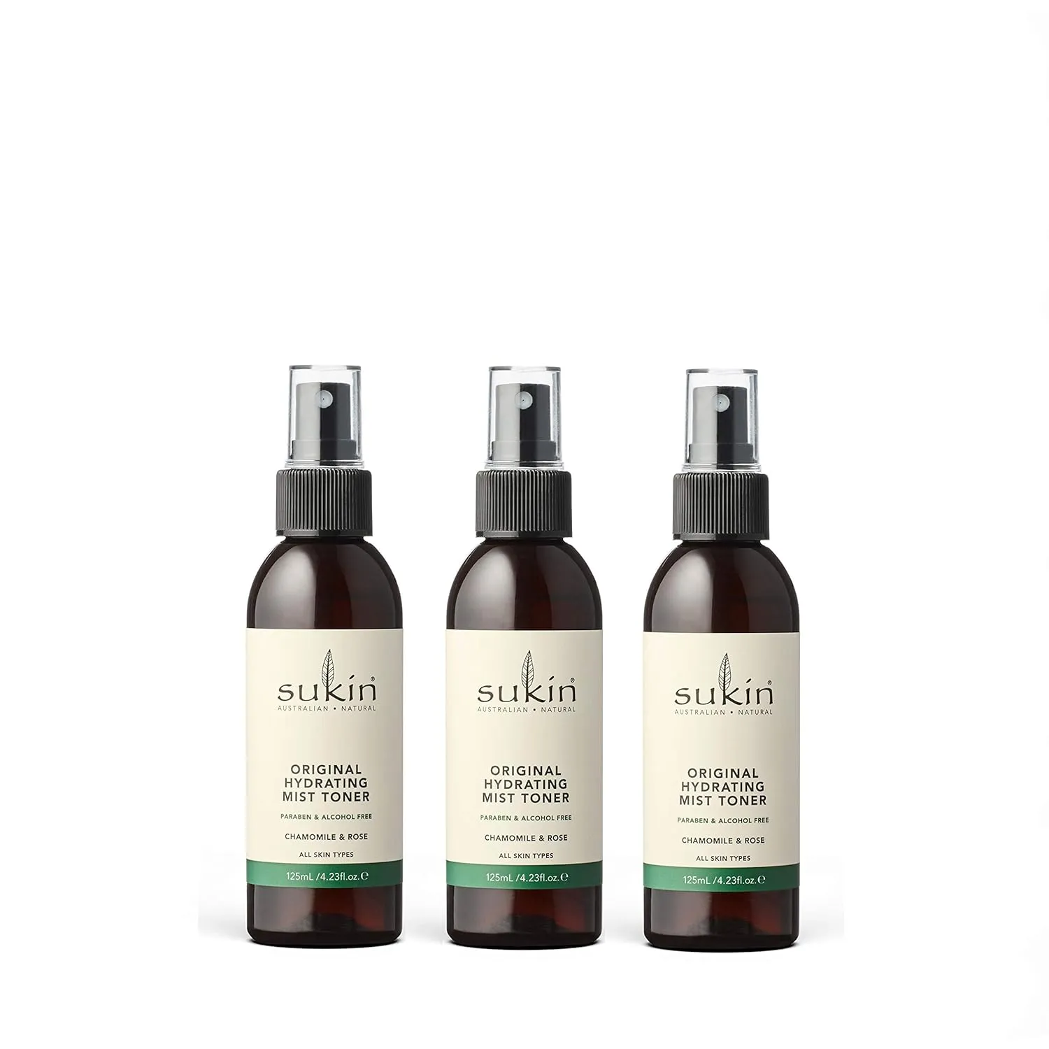 Sukin Hydrating Mist Toner, 4.23 Ounce, Pack of 3