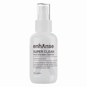 Super Clean Face Mist Hypochlorous Acid Spray, Travel Friendly Soothing Purifying Toner Facial Spray, Helps Redness, Breakouts, Post Workout, Quick Refresh, Clean, For All Skin Types, 3 fl oz