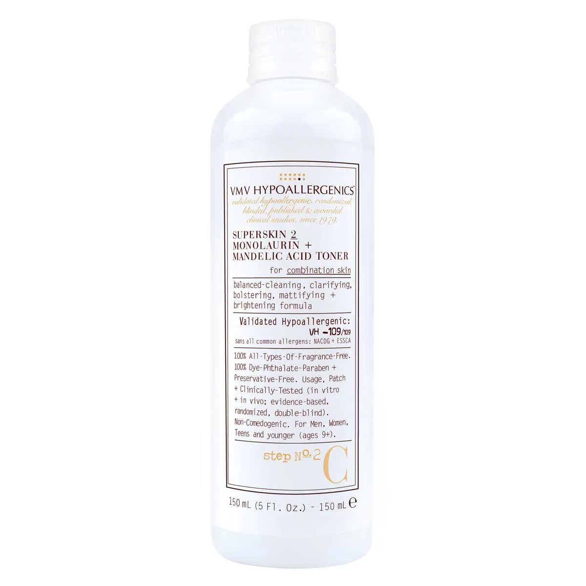 Superskin 2 Monolaurin   Mandelic Acid Toner for Combination Skin