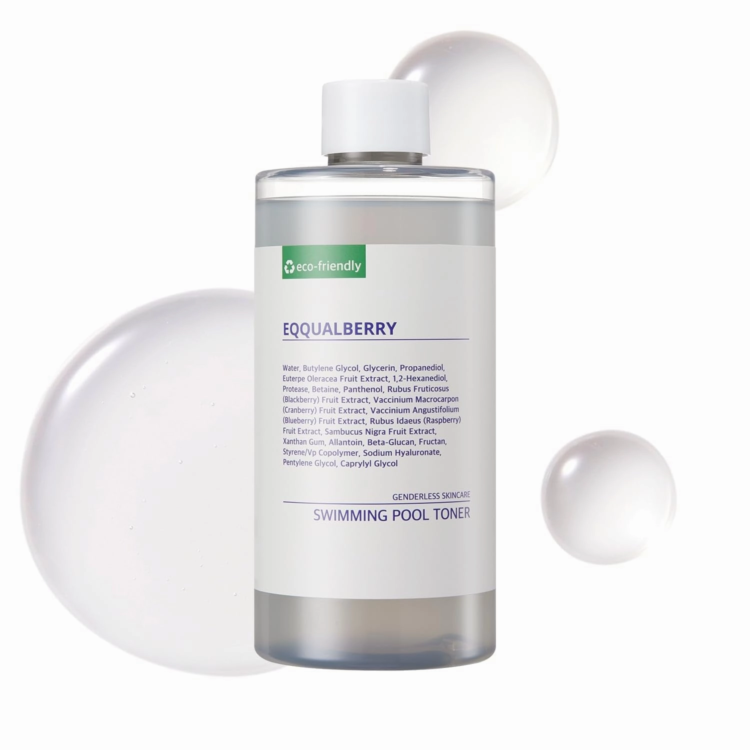Swimming Pool Toner - Gentle Exfoliating Toner with Natural Enzyme | Boosted Hydration with Hyaluronic Acid | Daily Toner for Sensitive Skin | Korean Skincare, 10.14 Fl. Oz / 300Ml