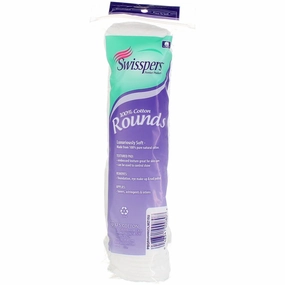 Swisspers Cotton Rounds 80 Count 100% Cotton (6 Pack)