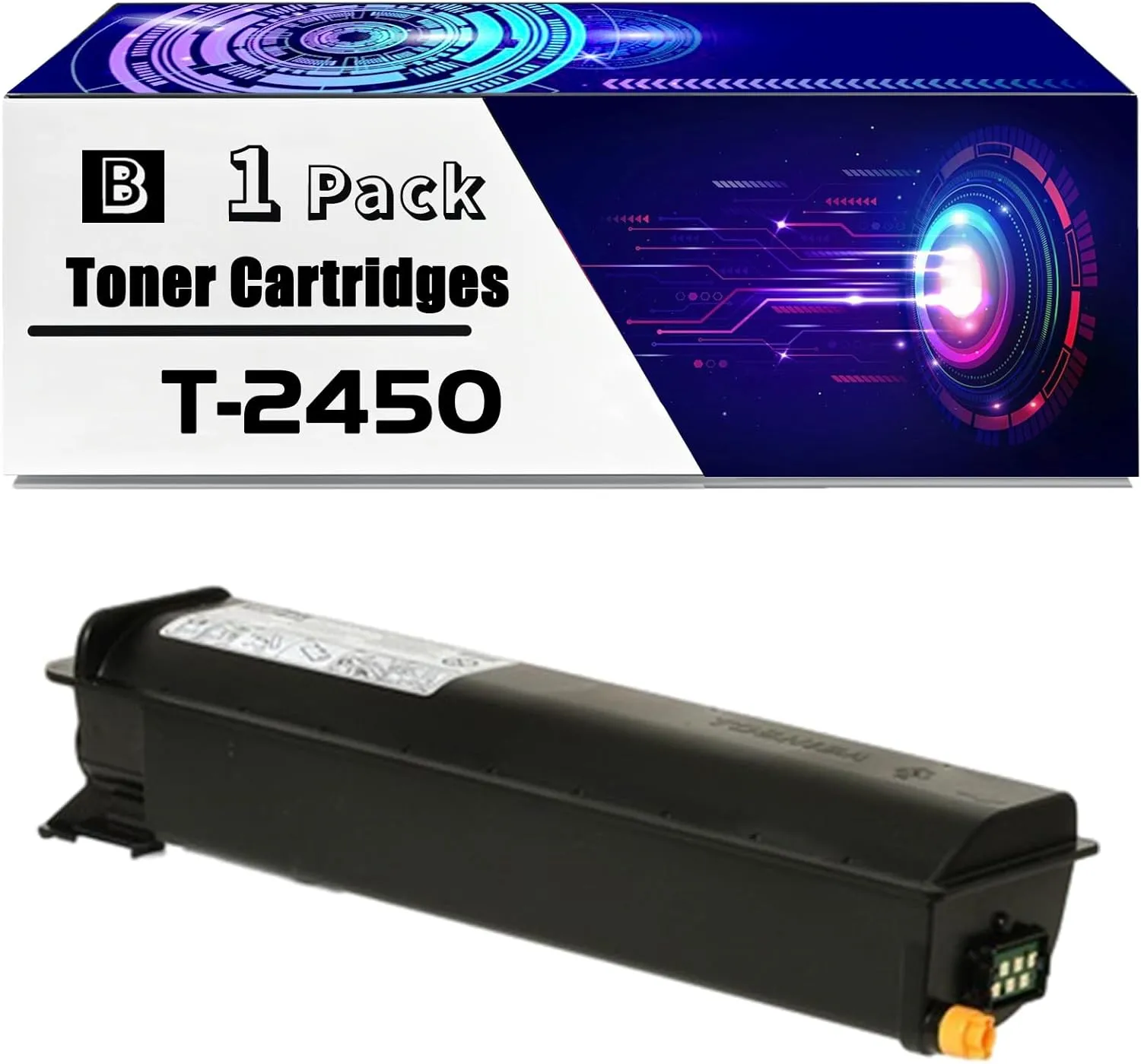 T-2450 Toner Cartridges is Compatible for Toshiba E Studio 195 223 225 245 Printers, High Yield 6000 Pages, with Chip for Long-Lasting Durability (1 Pack Black)