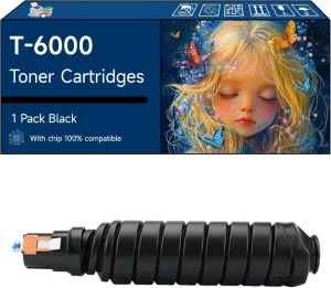 T-6000 Toner Cartridges Compatible with Toshiba E Studio 520 523 555 556 600 603 655 Printers (1 Pack Black)