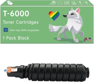 T-6000 Toner Cartridges Compatible with Toshiba E Studio 720 723 755 756 850 853 855 856 Printers, Enhanced Durability, Ideal for High-Volume Printing (1 Pack Black)