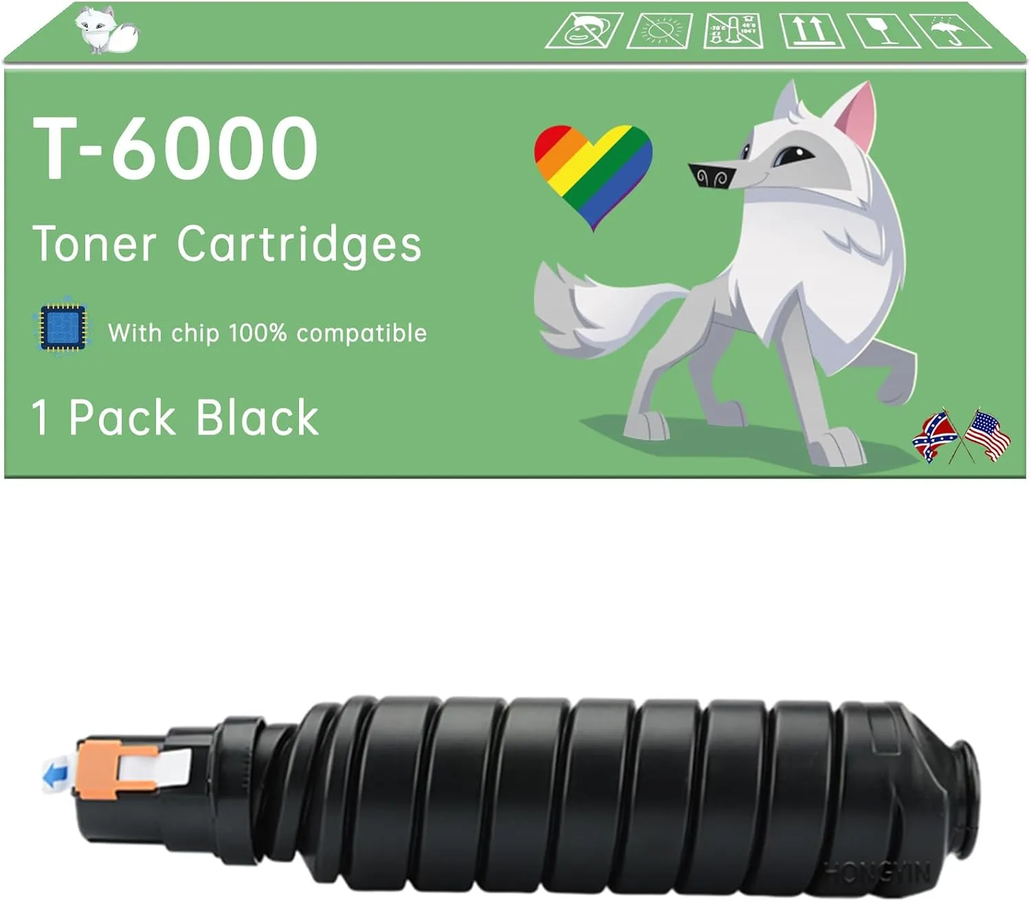 T-6000 Toner Cartridges Compatible with Toshiba E Studio 720 723 755 756 850 853 855 856 Printers, Enhanced Durability, Ideal for High-Volume Printing (1 Pack Black)