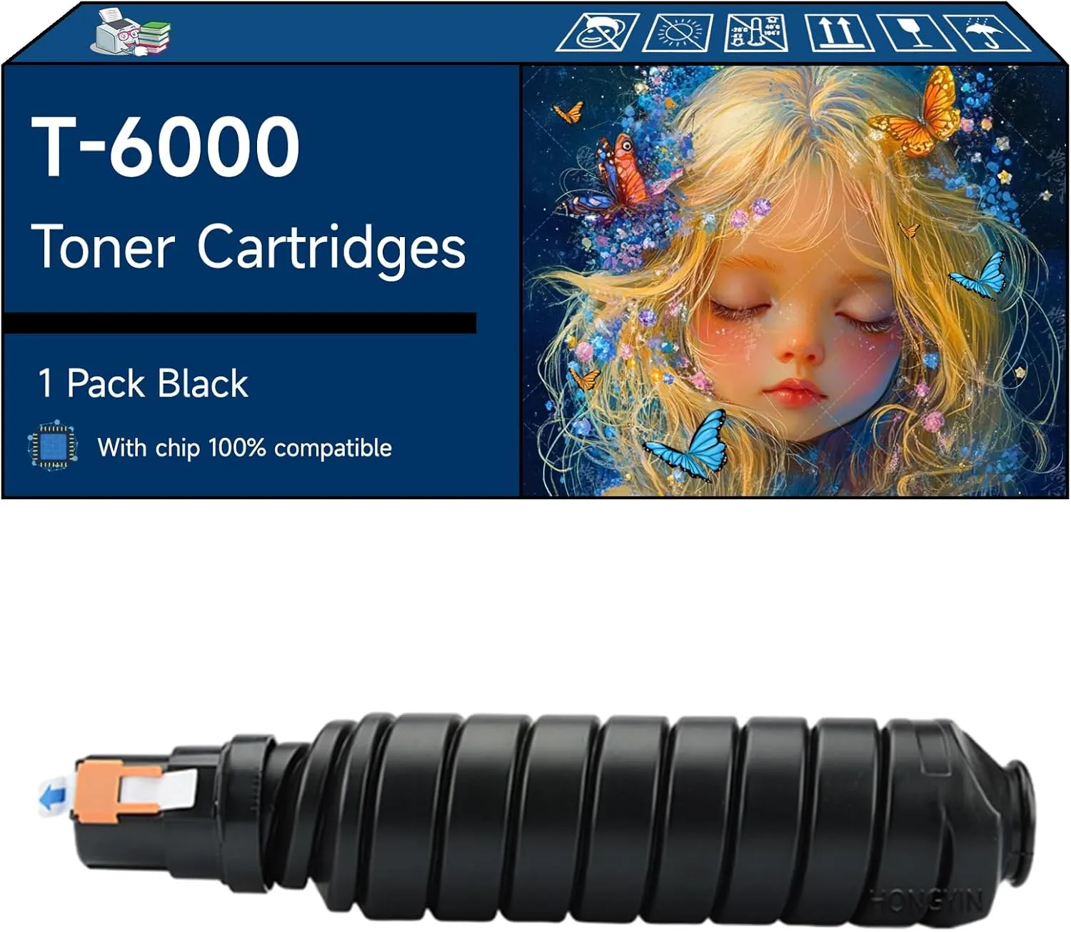 T-6000 Toner Cartridges Compatible with Toshiba E Studio 720 723 755 756 850 853 855 Printers (1 Pack Black)