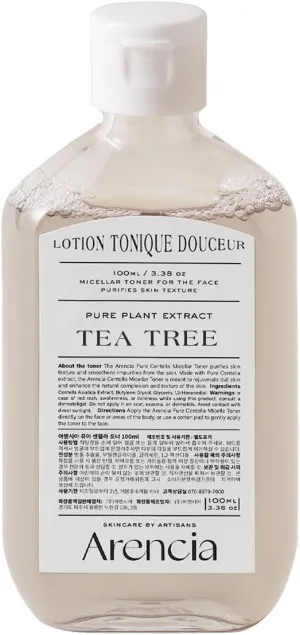 Tea Tree Hydrating Toner for Face, 3.38 oz, Purifies Skin Texture
