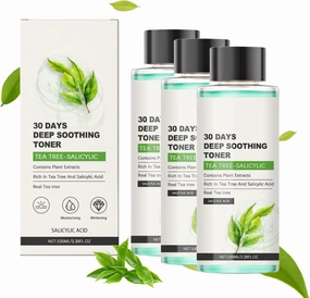 Tea Hydrating Facial Toner, Tea Moisturizing Toner Oil for Face, Daily Skin Care Toner, Refreshing & Non Greasy, Deep Hydration Skincare Product for Women Men Adult (3pcs)