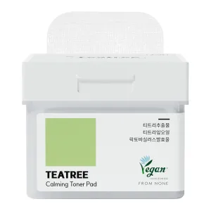 Teatree Calming Toner Padsㅣ120 pads, Vegan Face Gauze Pads, Acne Improvement, Instant Calming, Tea Tree & Lactobacillus, Soothing, Low-Irritant, Trouble care, for Sensitive & Acne Prone Skin