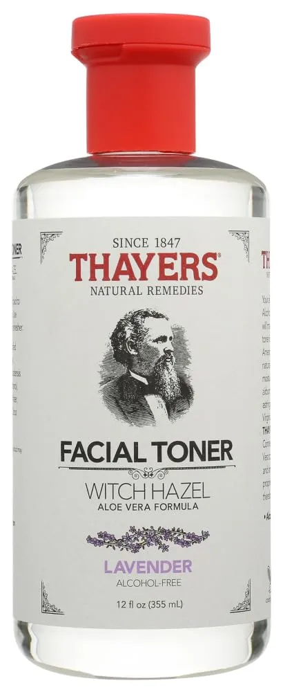 Thayers Alcohol-Free Toner, Lavender, Witch Hazel, 12-Ounces (Pack of 3)