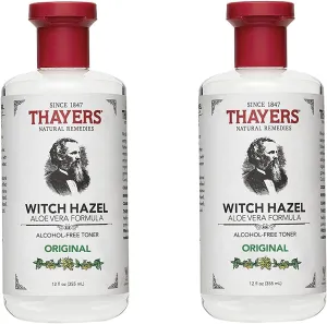 THAYERS Facial Toner, Original Witch Hazel gOjCVF, 12 Fluid Ounce, (Packaging may vary) (Pack of 2)