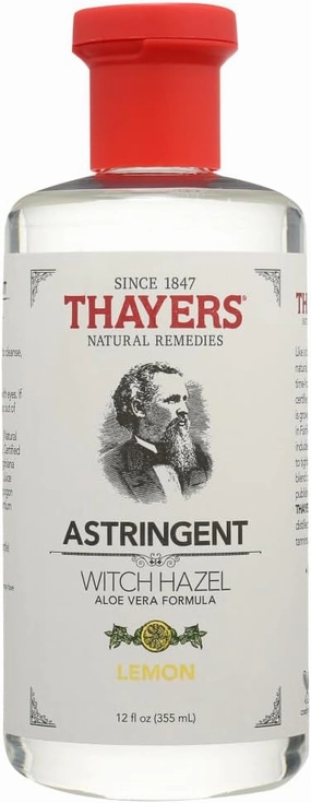 Thayers Witch Hazel Astringent with Aloe Vera Formula, Lemon, 12 Fluid Ounce (Pack of 3)