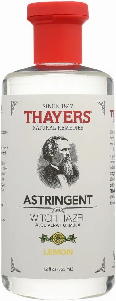 Thayers Witch Hazel Astringent with Aloe Vera Formula, Lemon, 12 Fluid Ounce (Pack of 3)