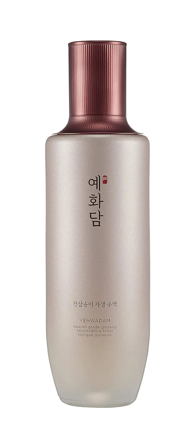 THE FACE SHOP Yehwadam Heaven Grade Ginseng Rejuvenating Toner | Anti-aging Toner for Skin Elasticity & Suppleness | Water-oil Balancing,Radiant & Natural Complexion | 5.24 fl. Oz,K-Beauty