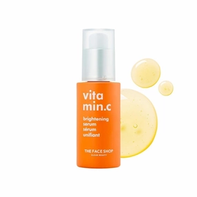 The. Face Shop Vitamin C Brightening Face Serum 30ML– Glowing Complexion Booster with Niacinamide & B5 – Hydrating & Anti-Aging Serum for Dull Skin, Dark Spots, Scars