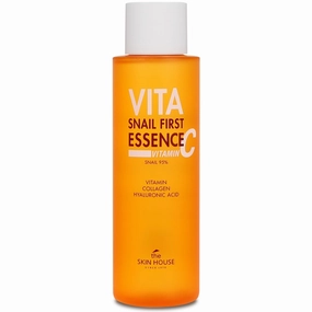 THE SKIN HOUSE Vita Snail First Essence Toner 5.07 fl.oz l Vitamin, 95% Snail Mucin, 2% Niacinamide, Galactomyces l Firming, Hydrating l Korean Skin Care, Glass Skin, 150ml